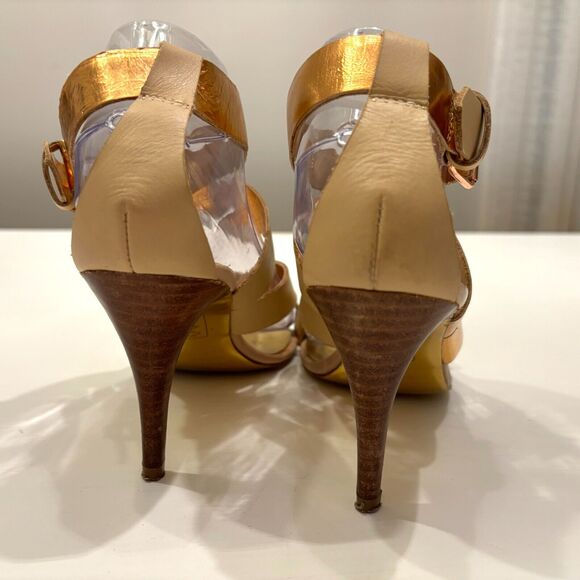 Ted Baker Women's Adilina Rose Gold Ankle Strap Heeled Sandals Size 39.5 US Sz 9 - Picture 6 of 8